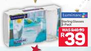 Luminare Sterling Glasses 3's-Per Pack