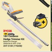 Ryobi 18V Cordless Hedge Trimmer Kit XHT-510K 776698-Each