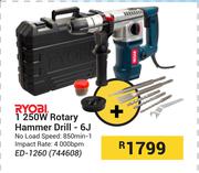 Ryobi 1250W Rotary Hammer Drill 6J ED-1260 744608