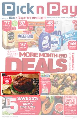 Pick n Pay KZN : Great Savings With Month-End Deals (21 May - 03 Jun 2018), page 1