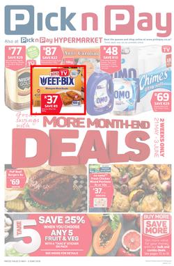 Pick n Pay KZN : Great Savings With Month-End Deals (21 May - 03 Jun 2018), page 1