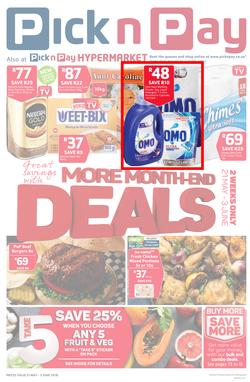 Pick n Pay KZN : Great Savings With Month-End Deals (21 May - 03 Jun 2018), page 1