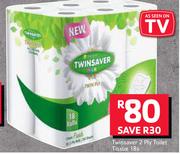 Twinsaver 2 Ply Toilet Tissue-18's Pack