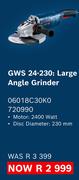 Bosch GWS 24-230: Large Angle Grinder 06018C30K0 720990