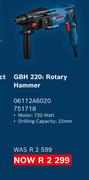 Bosch GBH 220: Rotary Hammer 06112A6020 751718