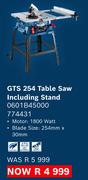 Bosch GTS 254 Table Saw Including Stand 0601B45000 774431