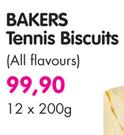 Bakers Tennis Biscuits (All Flavours)-12 x 200g