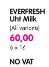 Everfresh Uht Milk (All Variants)-6 x 1L