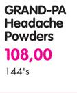 Grand-Pa Headache Powders-144's
