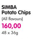 Simba Potato Chips (All Flavours)-48 x 36g