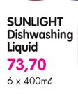 Sunlight Dishwashing Liquid - 6 x 400ml 