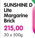 Sunshine D Lite Margarine Brick-30 x 500gm