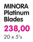 Minora Platinum Blades-20 x 5's