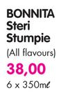 Bonnita Steri Stumpie(All Flavours)-6 x 350ml