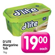 D'Lite MArgarine Tub-1kg