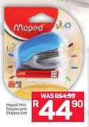 Maped Mini Stapler And Staples Set