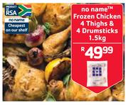 No Name Frozen Chicken 4 Thighs & 4 Drumsticks-1.5kg