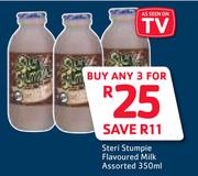 Steri Stumpie Flavoured Milk Assorted-3 x 350ml