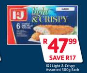 I&J Light & Crispy Assorted-500g Each