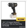 CAT 18V 1/2 Impact Wrench Brushless 700nm (Tool Only) DX7020B 850037148