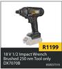 CAT 18V 1/2 Impact Wrench Brushed 250nm (Tool Only) DX7070B 850037510