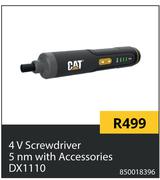 CAT 4V Screwdriver 5nm With Accessories DX1110 850018396