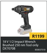 CAT 18V 1/2 Impact Wrench Brushed 250nm (Tool Only) DX7070B 850037510