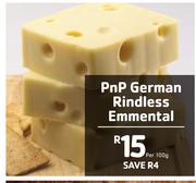 PnP German Rindless Emmental-Per 100g