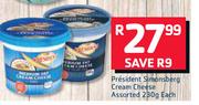 President Simonsberg Cream Cheese Assorted-280g Each