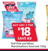 PnP Pink & White Marshmallows Assorted-2 x 150g