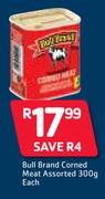Bull Brand Corned Meat Assorted-300g Each