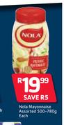 Nola Mayonnaise Assorted-500-780g Each