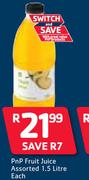 PnP Fruit Juice Assorted-1.5Ltr Each