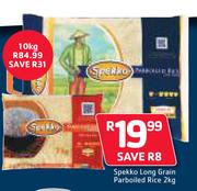 Spekko Long Grain Parboiled Rice-10Kg