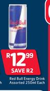 Red Bull Energy Drink Assorted-250ml Each
