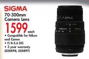 Sigma 70-300 Camera Lens-Each