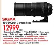 Sigma 150-500mm Camera Lens