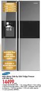 Samsung 660L Mirror Side-By-Side Fridge/Freezer With Mini Bar(RS21HFLMR1/XFA)-Each