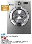 Samsung 7Kg Deep Foam Front Load Washer(WF1702WEU)-Each