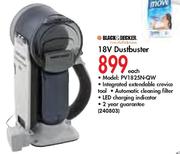 Black&Decker 18V Dustbuster(PV1825N-QW)-Each