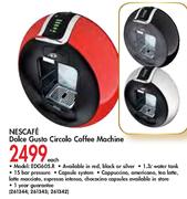 Nescafe Dolce Gusto Circolo Coffee Machine(EDG605.R)-Each