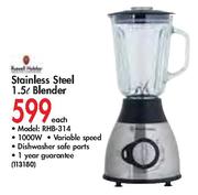 Russell Hobbs Stainless Steel 1.5L Blender(RHB-314)-Each