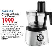 Philips Avance Collection Food Processor(HR7778/01)-Each