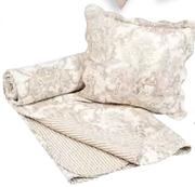 In House In Home Taupe Toile Cushion(50x50Cm)-Each