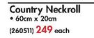 Country Neckroll(60x20Cm)-Each