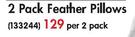 Sheraton Feather And Down 2 Pack Feather Pillows-Per 2 Pack