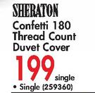 Sheraton Confetti 180 Thread Count Duvet Cover Single