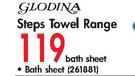Glodina Steps Towel Range Bath Sheet