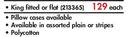 Primaries Sheeting King Fitted Or Flat-Each
