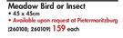 In House In Home Meadow Bird Or Insect(45x45Cm)-Each